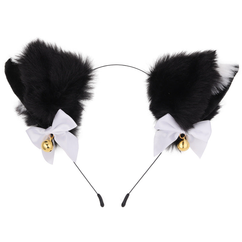 Amazon cross-border cat ear bell headband Cos cat girl hair accessories Christmas Halloween headdress accessories