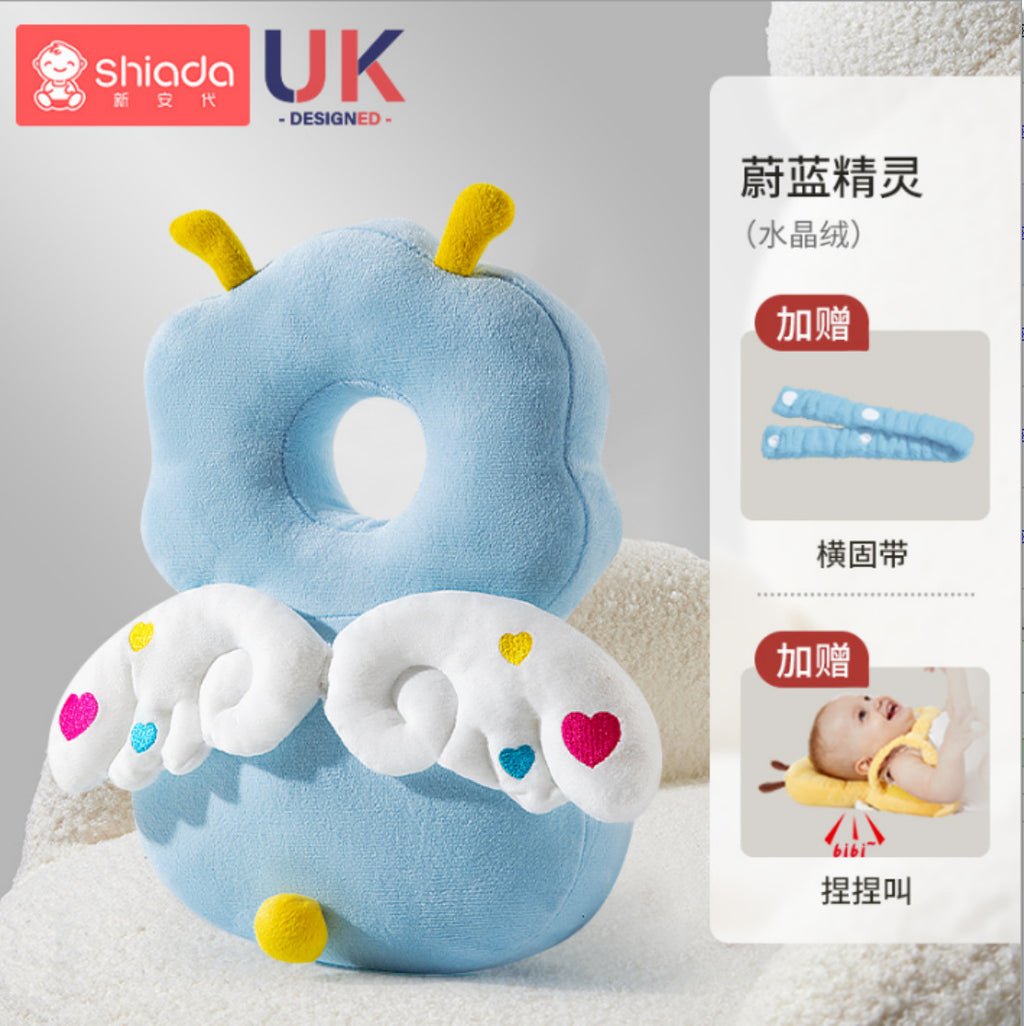 Baby anti-fall pillow baby head protection anti-fall hat cartoon children's toddler pillow anti-collision artifact breathable protective pad
