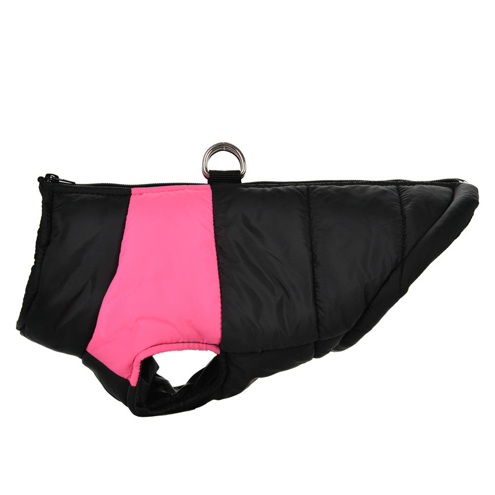 Cross-border dog jackets golden retriever autumn and winter clothes for medium and large dogs thickened pet cotton clothes waterproof warm ski clothes factory