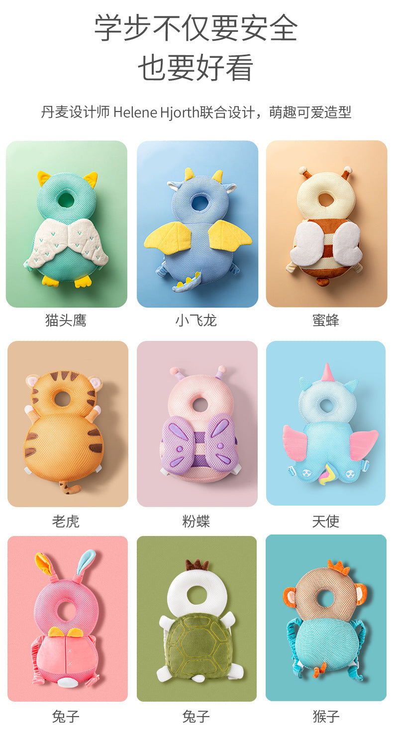New spot children's anti-fall pillow baby toddler head pillow baby breathable pillow learn to walk head protection pad