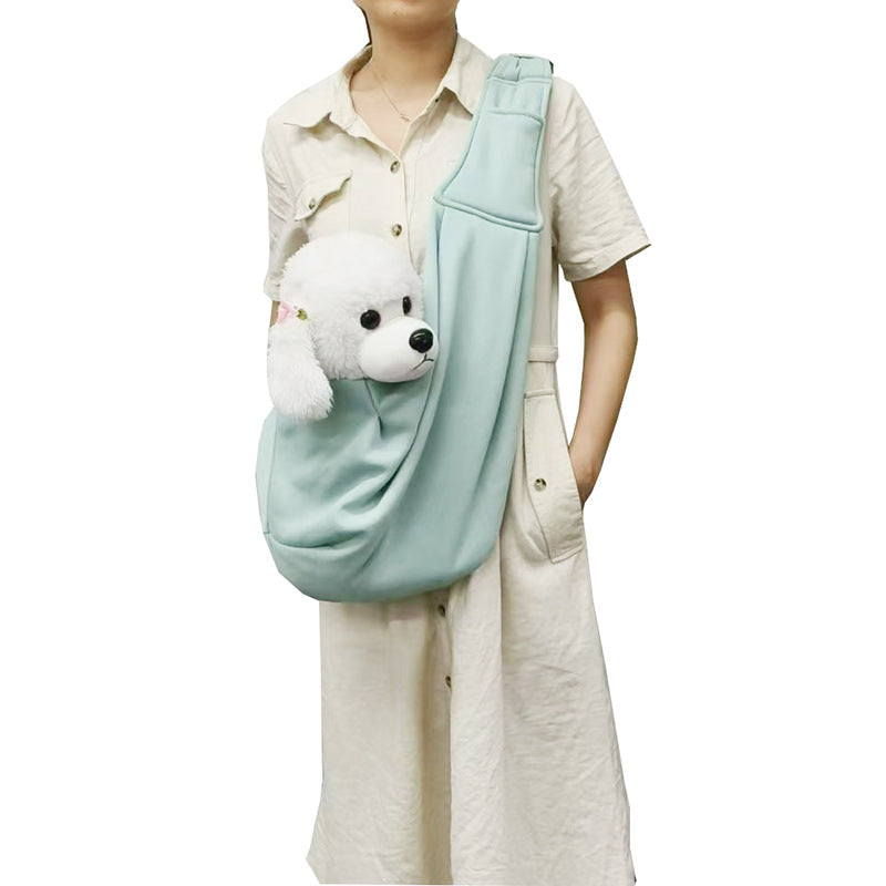 Cross-border new foldable cat bag, one-shoulder crossbody dog backpack, portable and large-capacity wholesale pet bag