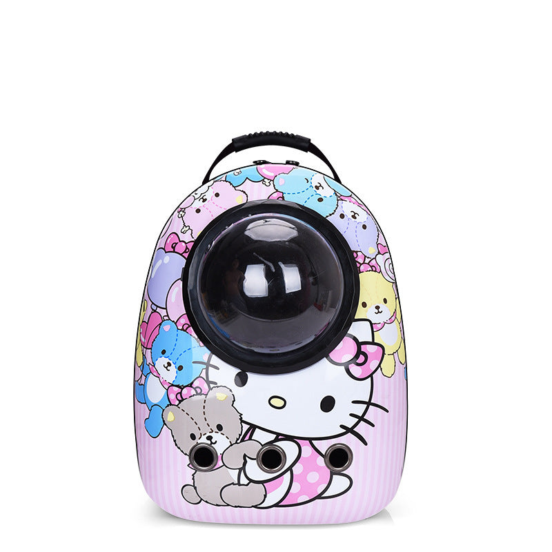 New style cat walking pet bag breathable portable backpack cat dog schoolbag large capacity lightweight space cat bag