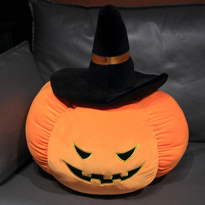Catching machine doll Halloween cartoon spoof pumpkin doll plush toy down cotton plush toy pillow gift
