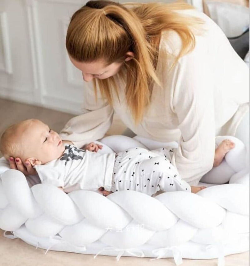 INS portable bionic newborn bed mid-bed crib woven fence protection anti-pressure newborn baby crib