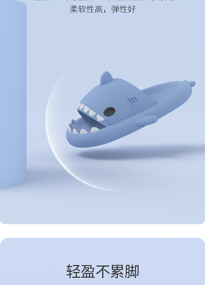 Shark Generation Children's Slippers Summer Boys Cartoon Children Indoor Non-slip Bathing Female Baby Parent-child Sandals