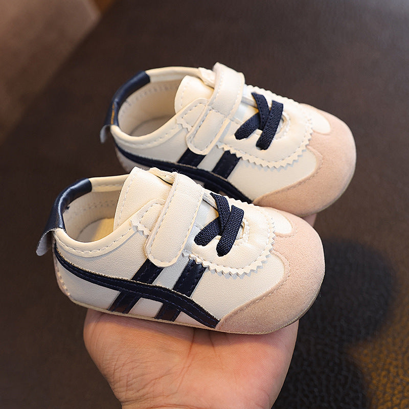 0-1 year old baby learning shoes non-slip infant spring and autumn boys and girls baby soft soles do not fall off shoes 6-12 months