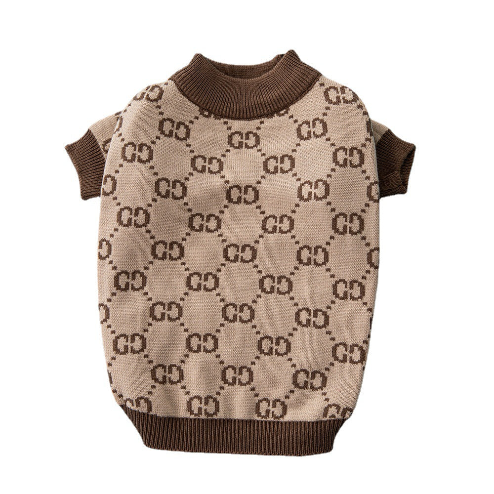 Dog sweater trendy pet clothes high quality cat and dog clothing French bulldog Pomeranian Chihuahua dog clothes