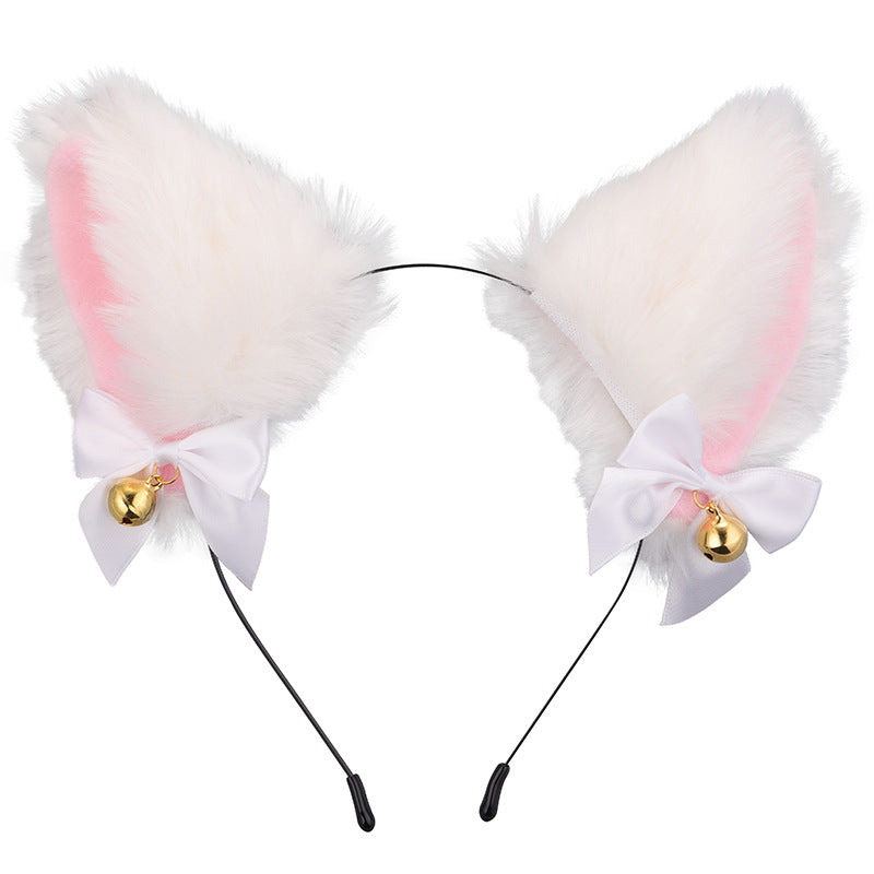 Amazon cross-border cat ear bell headband Cos cat girl hair accessories Christmas Halloween headdress accessories