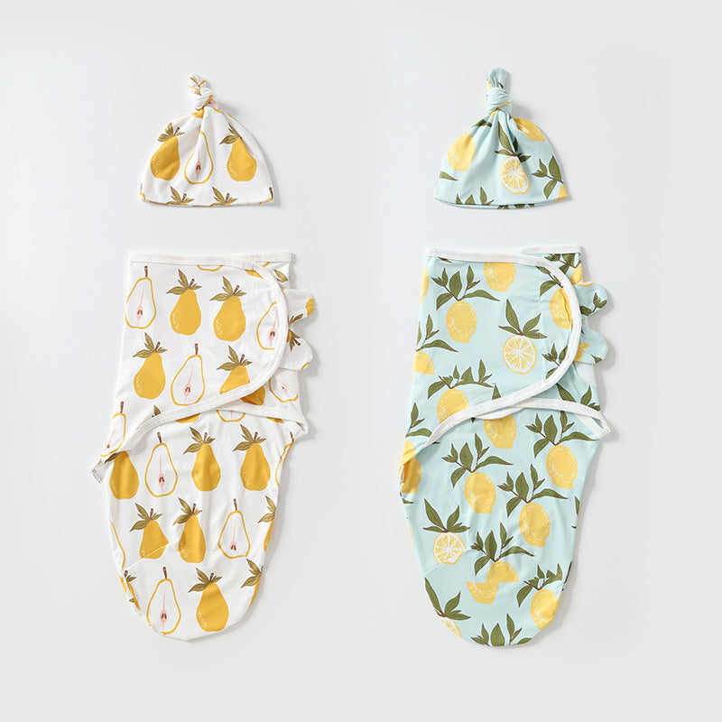 Baby swaddle thin baby blanket newborn hooded suit brushed cloth blanket summer and autumn cross-border