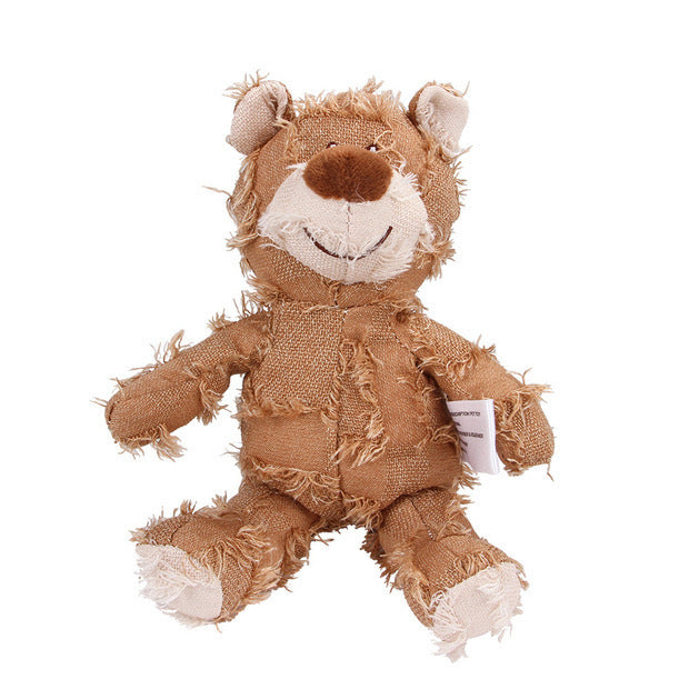 Amazon's best-selling teething and making sound plush toy Golden Retriever Teddy, bite-resistant and venting pet teddy bear