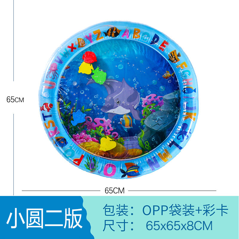 Cross-border baby inflatable pat water mat marine life swimming ring crawling mat seat cushion children pat water mat wholesale