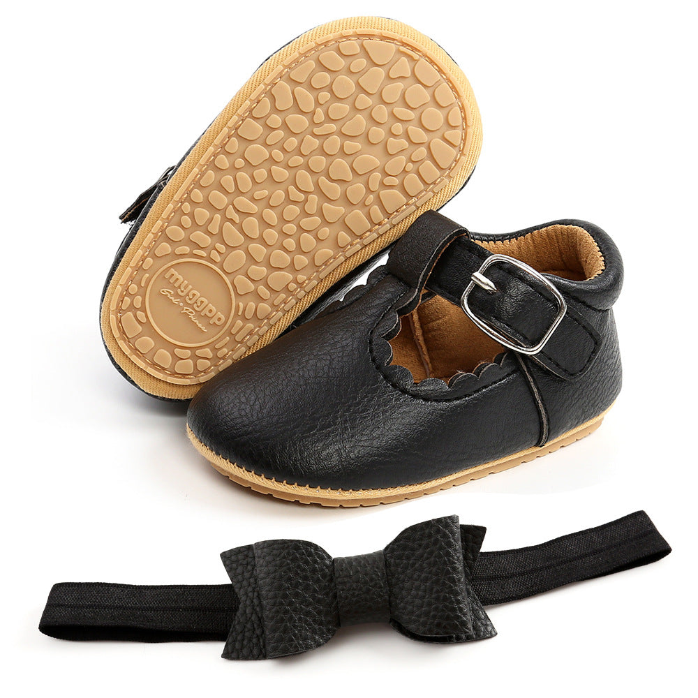 Spring baby princess shoes rubber sole baby shoes toddler shoes for women M1988