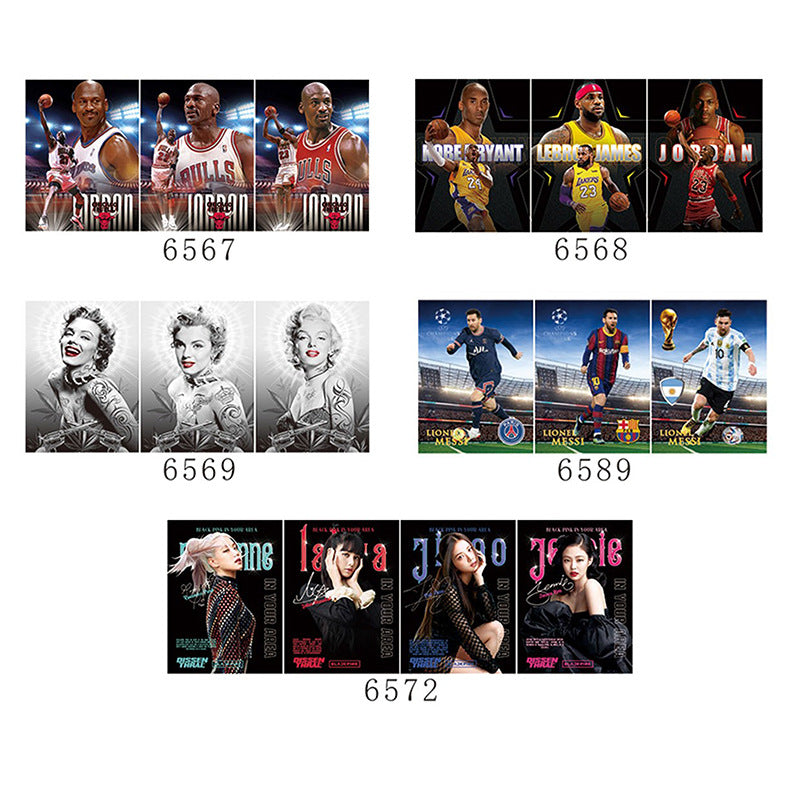 Anime 2D mobile phone stickers modern 3D mini mobile phone stickers refrigerator 3D decorative stickers Halloween creative stickers