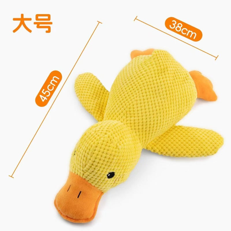 Spot dog toy plush sleeping duck chew-resistant teething sound-relieving small and medium-sized dog pet sound toy