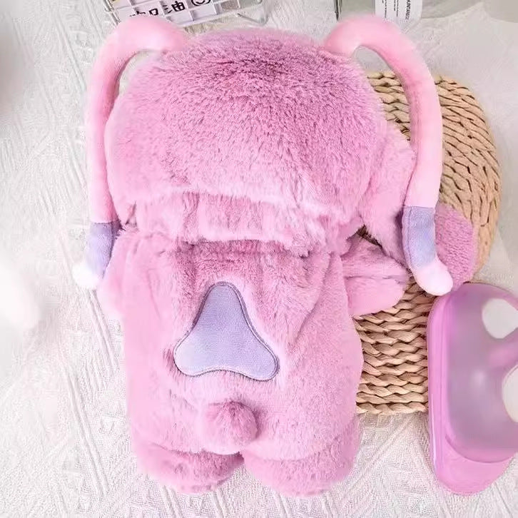 Cartoon plush hot water bottle explosion-proof water injection student hot water bag cartoon doll bear silicone warm baby manufacturer wholesale