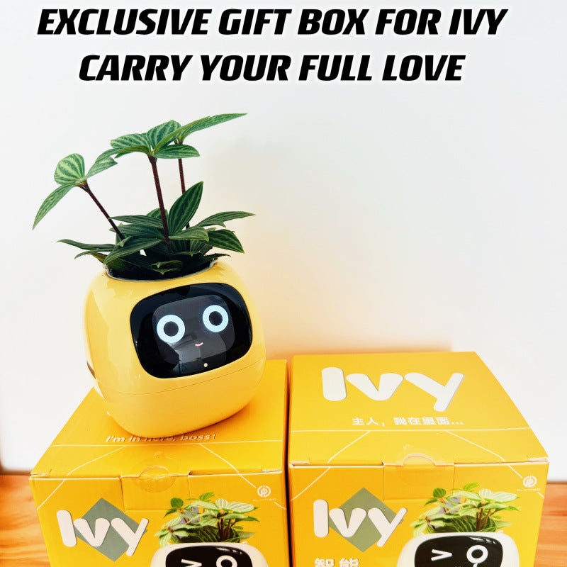 IVY Plant Cute Pet Robot Electronic Pet Flower Pot Healing AI Electronic Toy Creative Birthday Gift