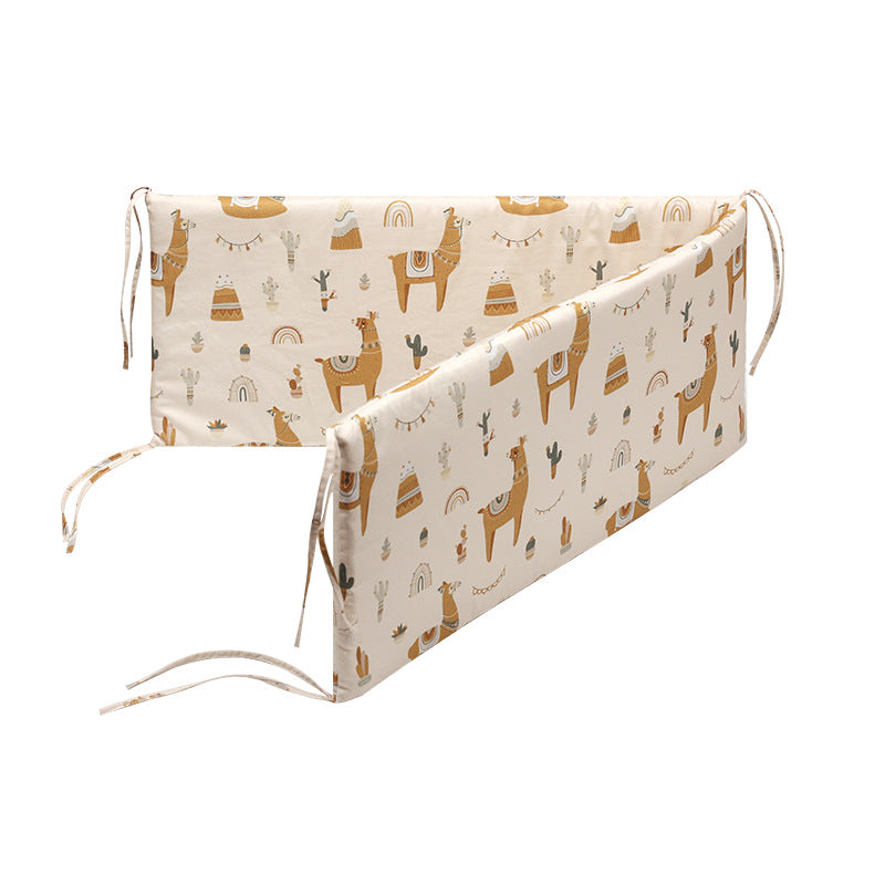 New cross-border hot sale baby crib guardrail toddler bed guardrail baby anti-collision printed pattern crib guardrail wholesale