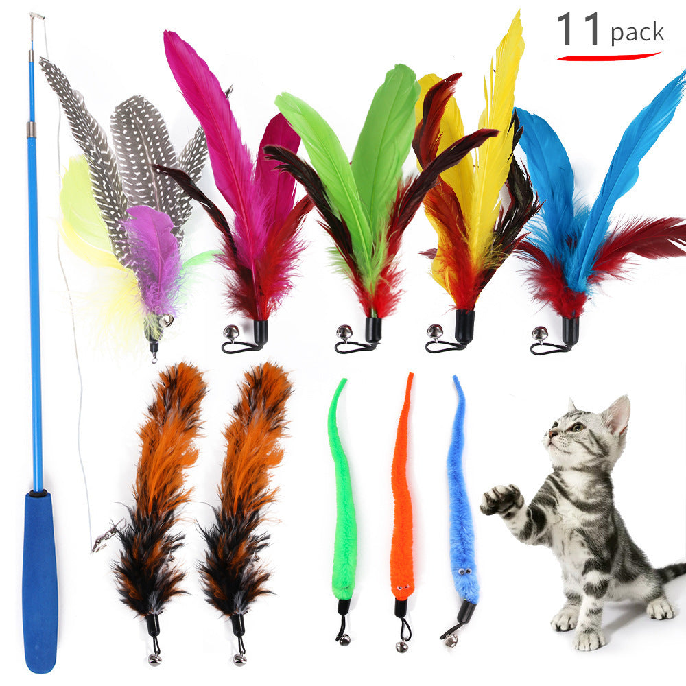 Summary of pet cat toy set 21 pieces cat channel cat teaser plush mouse Amazon combination toy