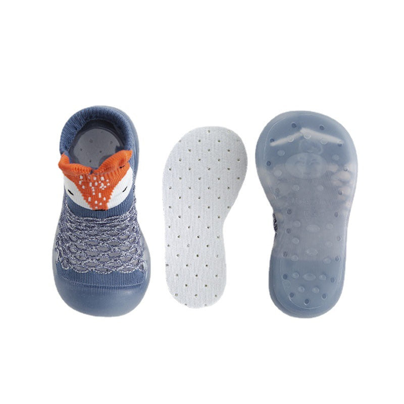 2022 summer mid-tube large mesh animal socks shoes baby indoor non-slip soft bottom socks shoes anti-collision leisure spot