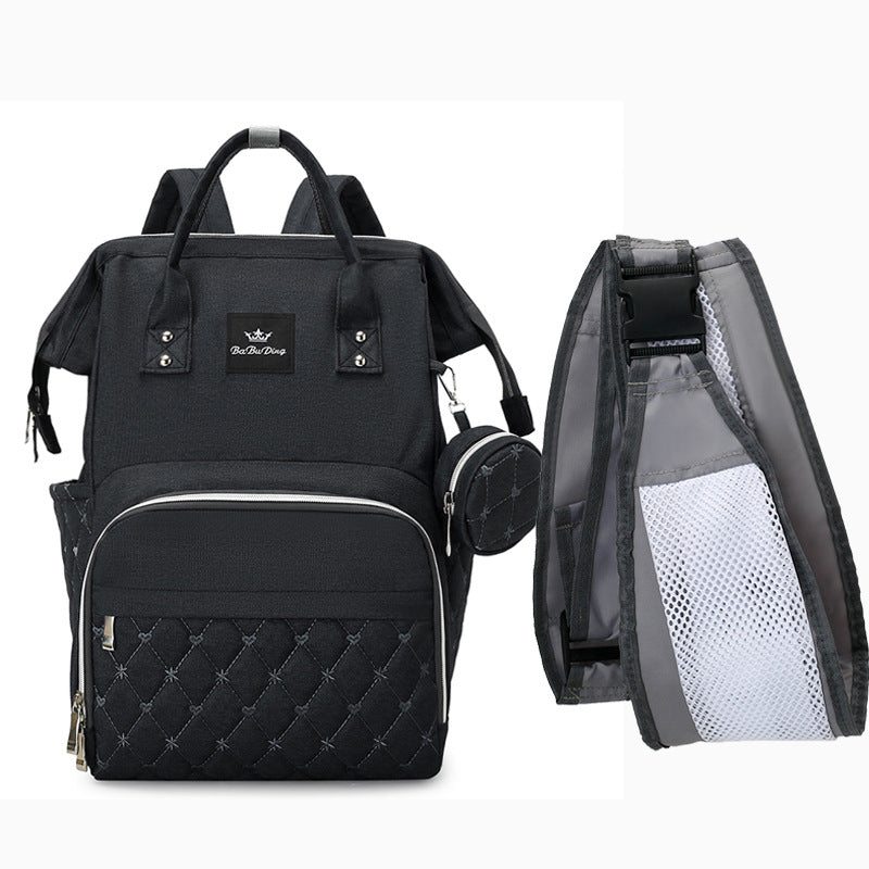 Mommy bag two-piece set with baby carrier multi-functional mother and baby bag with multiple pockets for going out portable mommy bag