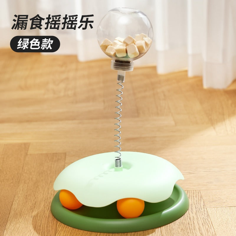 Cross-border new pet toys cat educational leaking toys to relieve boredom suction cup spring cat amusement tool cat amusement toy