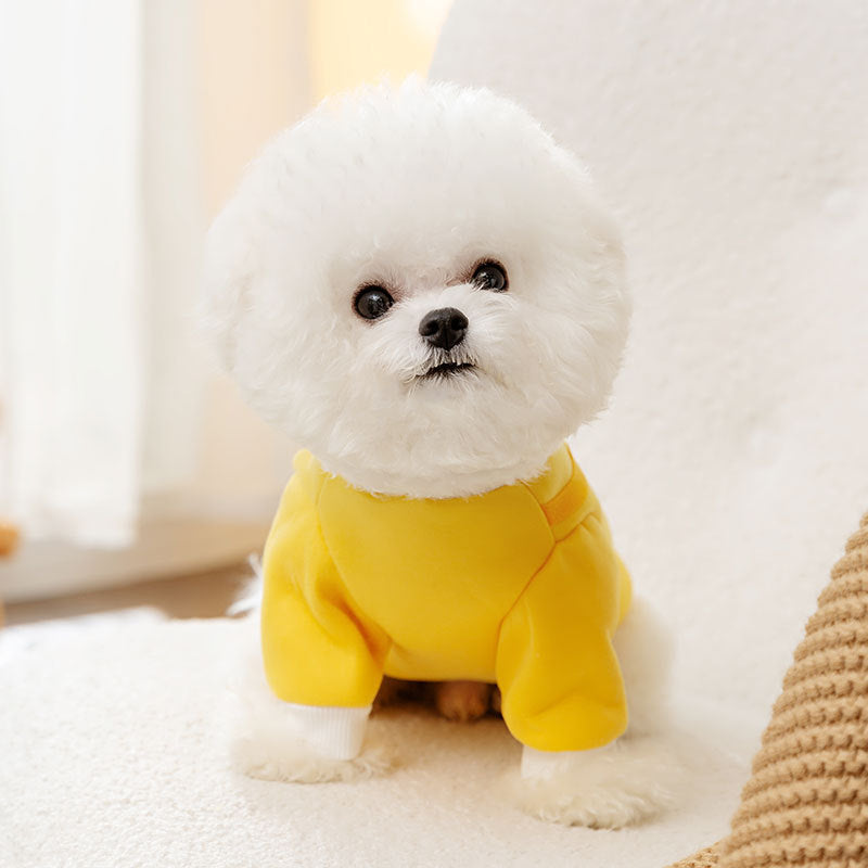 Autumn and winter dog clothes cartoon bear shoulder bag sweatshirt Teddy bear panda universal thin pet clothing