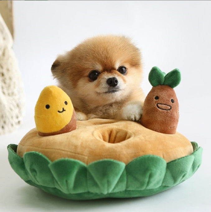 Spot hot style Ins style Korean sweet potato sweet potato set pet toy BB called foreign trade single dog pet possession