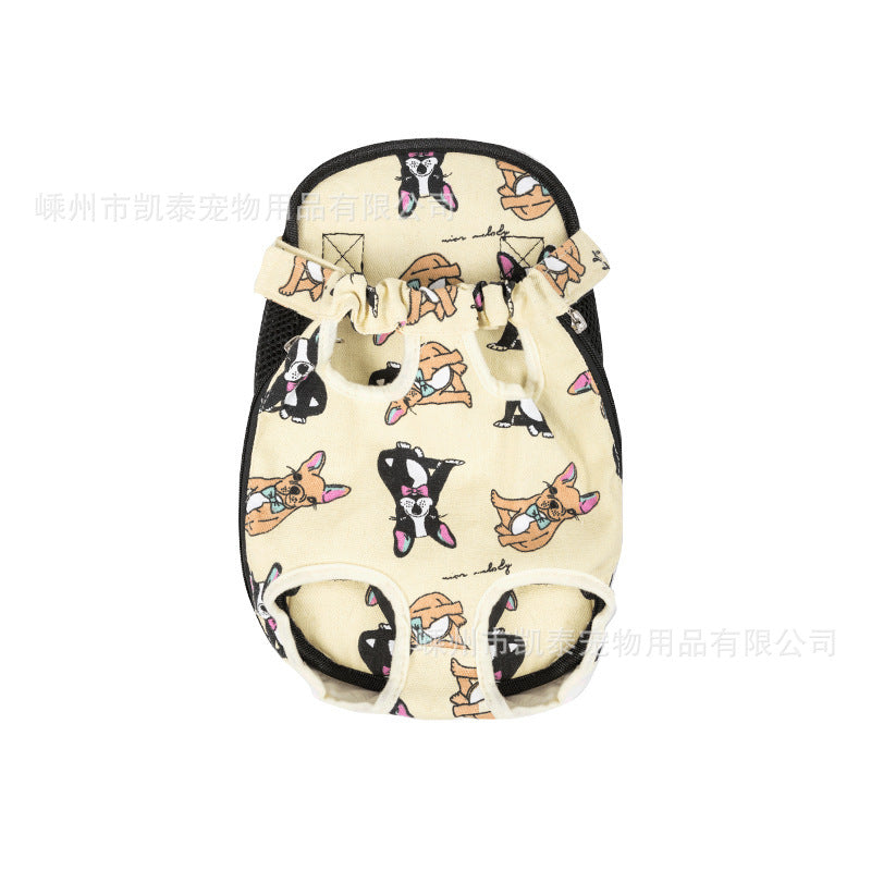 Factory direct sales pet chest bag for going out, comfortable and portable breathable dog bag and cat bag, pet shoulder bag