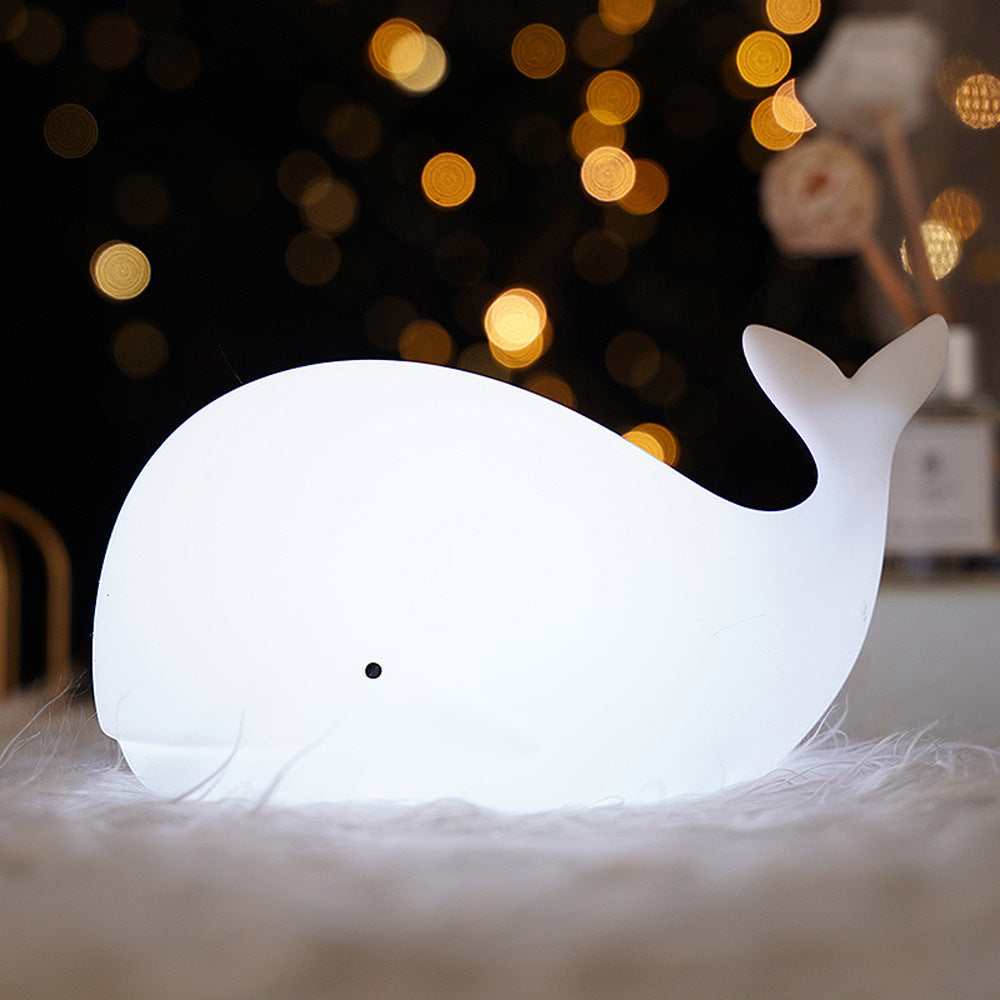 Creative Cute Whale Night Light Dolphin Pat Light Color Changing Charging Girlfriend Christmas Birthday Gift