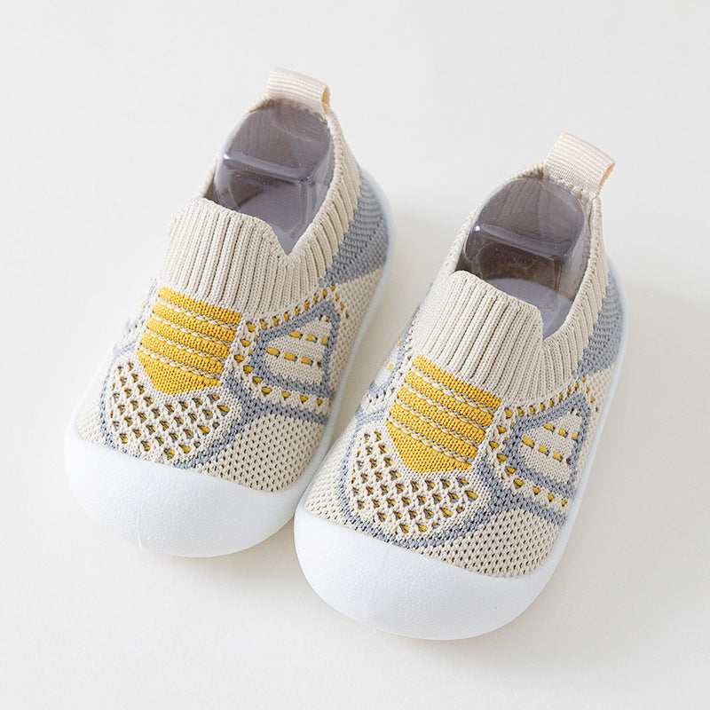 Baby toddler shoes non-slip soft bottom baby shoes breathable mesh socks shoes one pedal boys and girls shoes spring and summer 1 year old