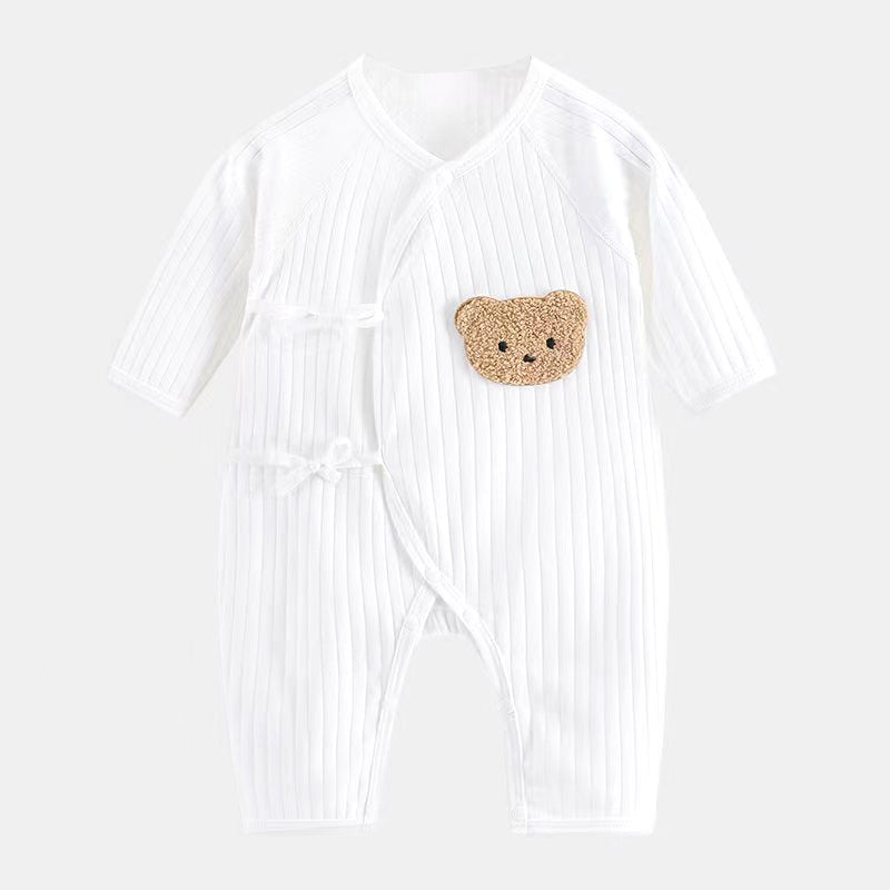 Newborn clothes boneless butterfly clothes four seasons monk clothes baby net celebrity bear bottom thin baby jumpsuit