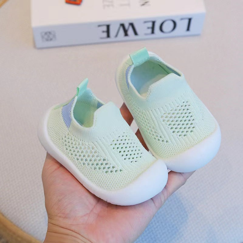 Baby toddler shoes soft bottom non-slip breathable socks shoes indoor and outdoor boys and girls baby spring and summer deodorant floor shoes socks