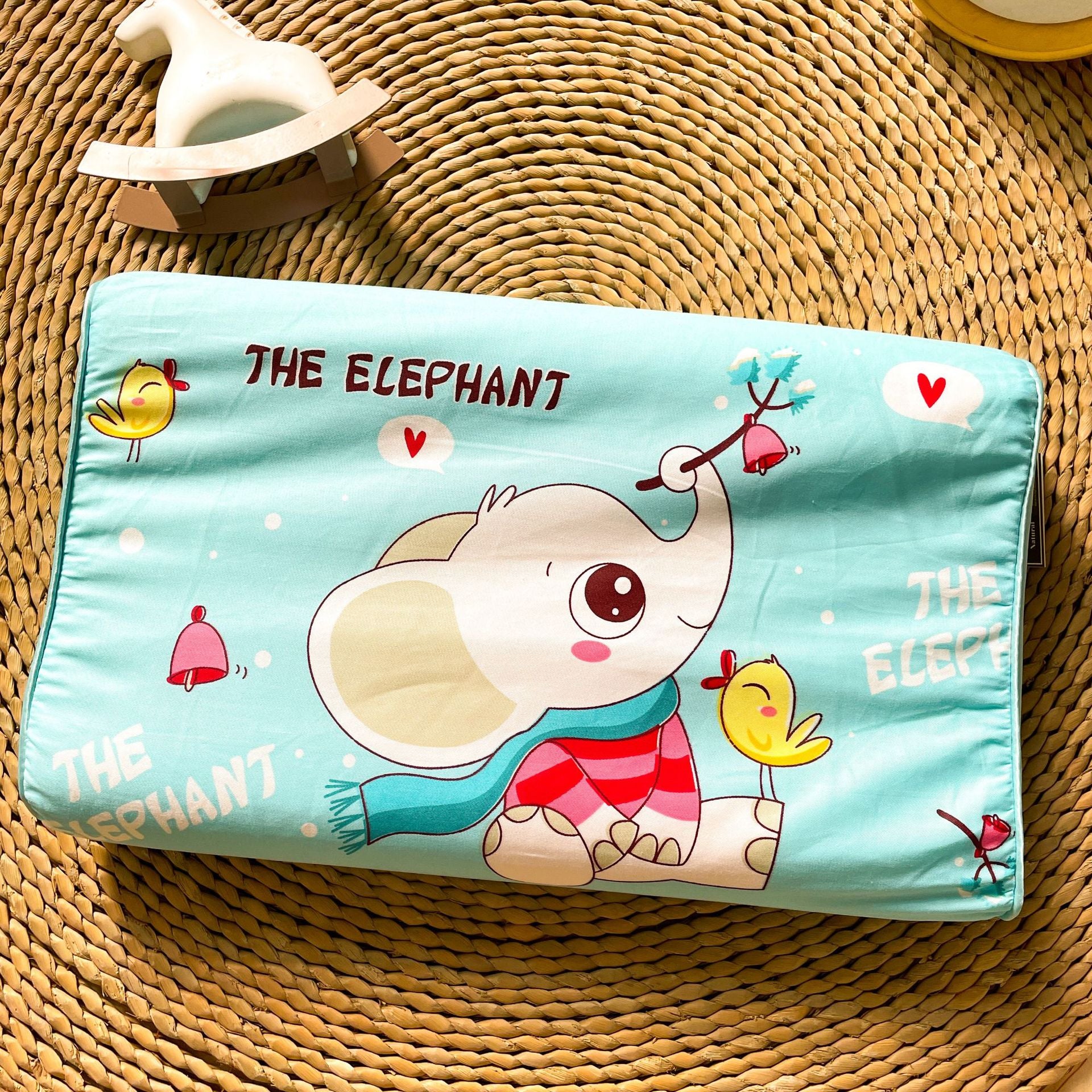 Thai children's natural latex pillow Class A cartoon pure cotton baby pillow core single student dormitory pillow wholesale