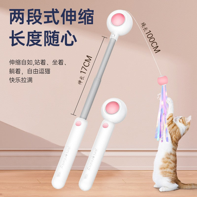 Gravity pet laser cat teaser cat self-entertainment feather replacement can add catnip pet supplies kitten toy