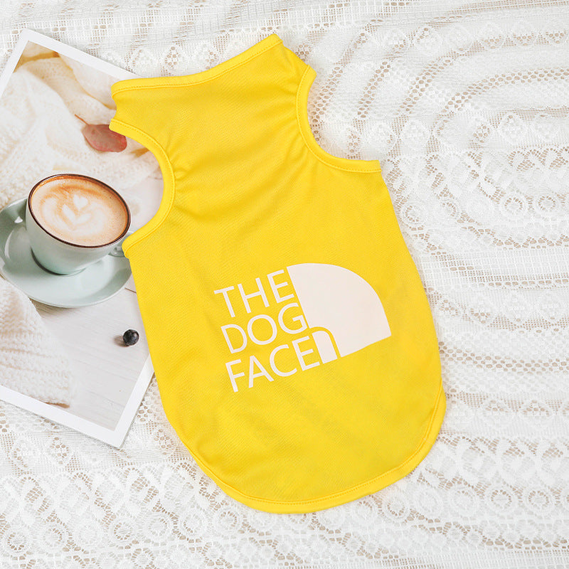 Factory direct sales pet clothes summer Pomeranian Bichon Teddy all-polyester thin vest breathable cool dog clothing