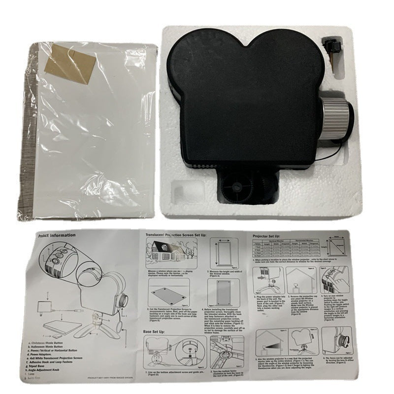 New laser light window projector projector Christmas Halloween outdoor window projection light