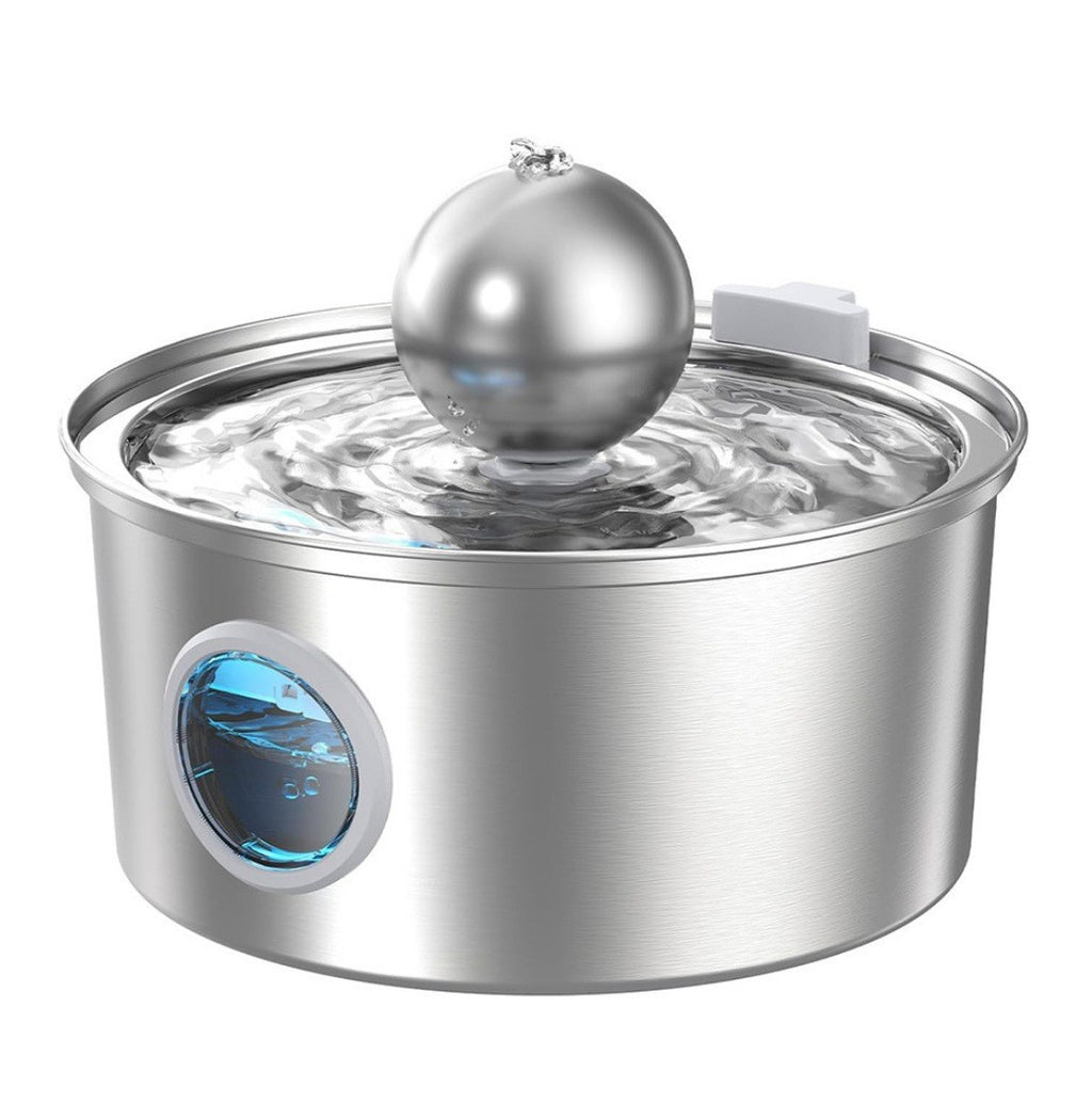Source factory stainless steel pet smart water dispenser automatic circulation water 3.2L large capacity cat and dog water feeder