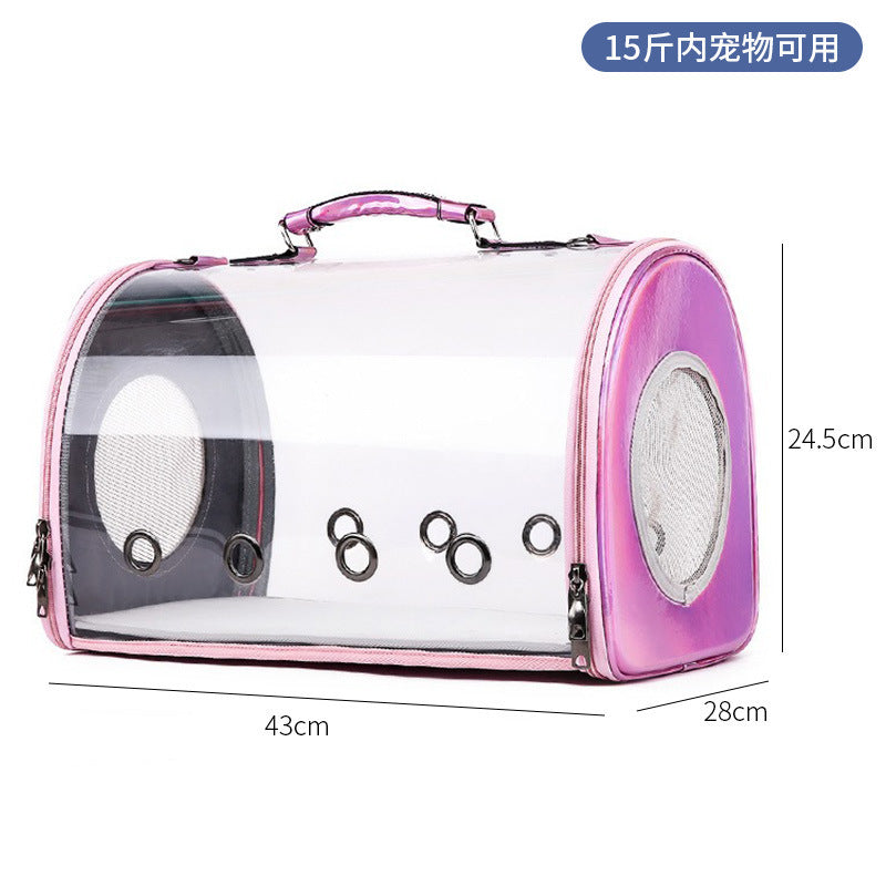 Wholesale cat bag convenient pet folding pet bag cat breathable space capsule single shoulder portable dog backpack