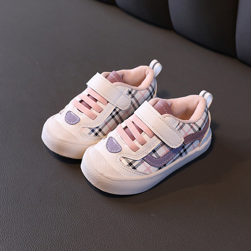 Spring and autumn baby shoes 0-3 years old girl's single shoes soft and hard baby boy toddler shoes casual shoes not small shoes