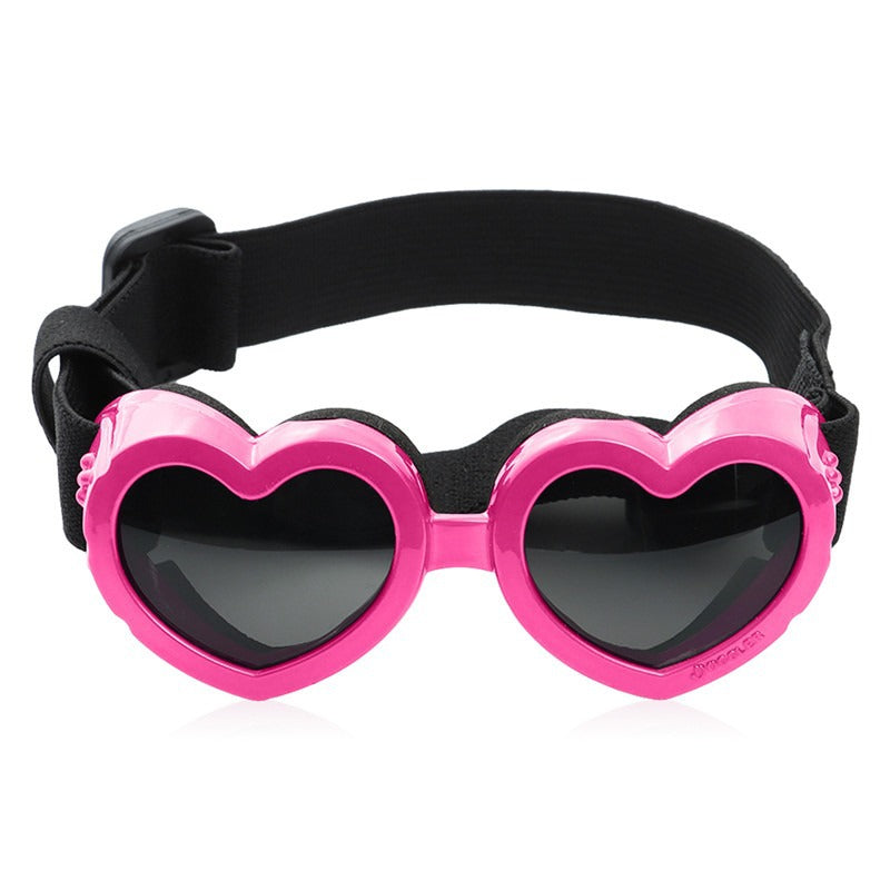Pet glasses dog cat sunglasses universal white anti-ultraviolet windproof love goggles clothes accessories