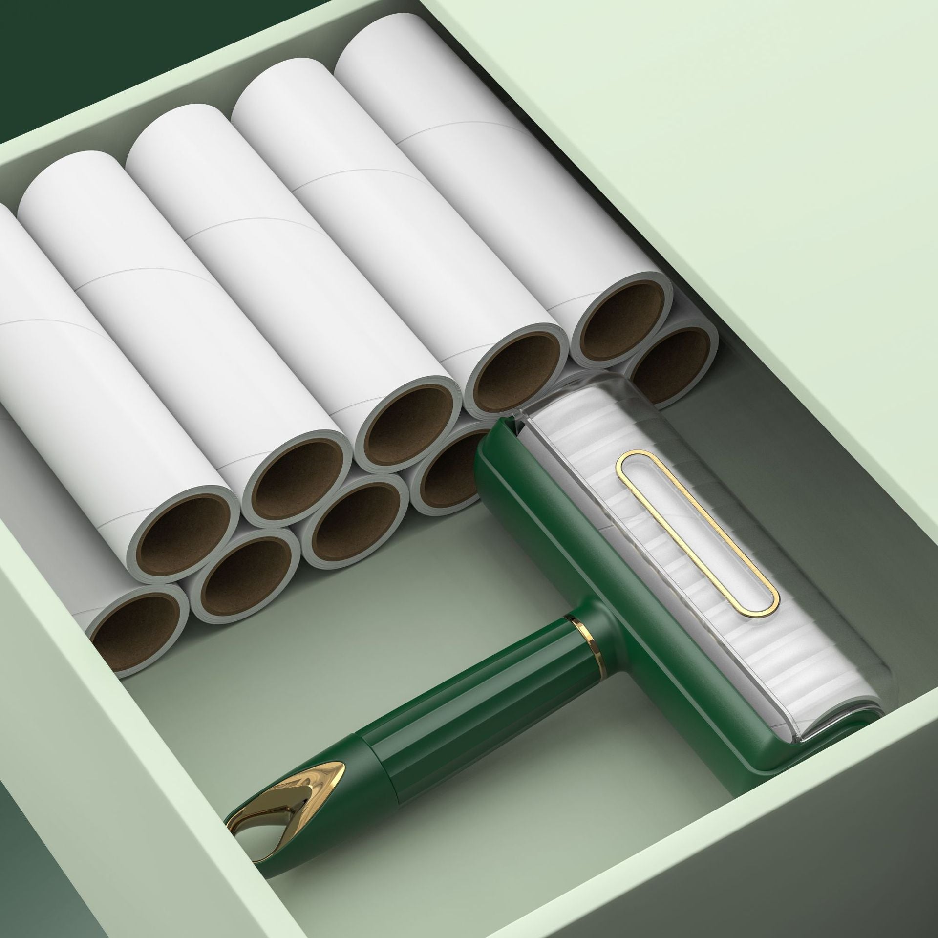 Portable household roller-type clothing hair remover, ball remover, tearable and widened pet hair remover