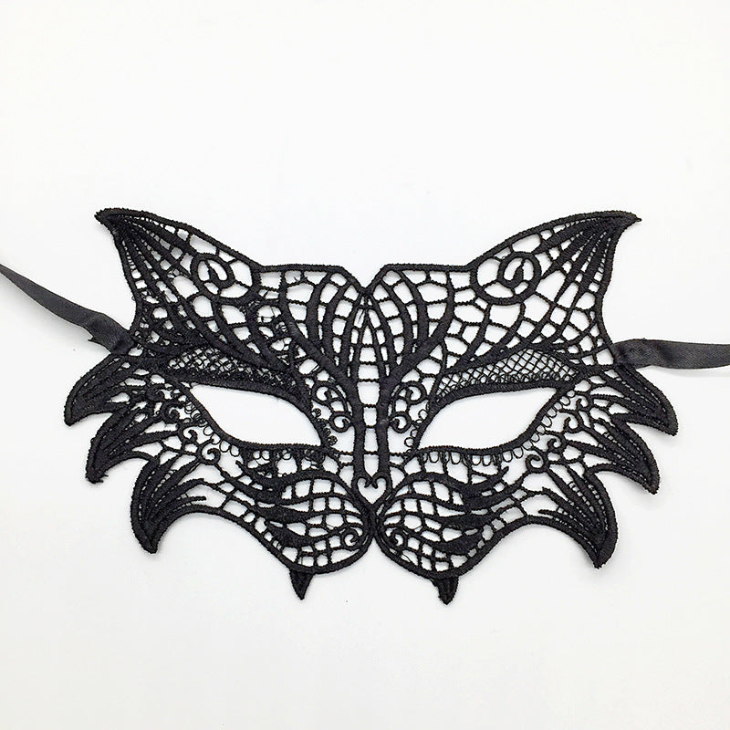 Cross-border exclusive masquerade party lace mask Christmas Halloween fun unshaped eye mask supplies