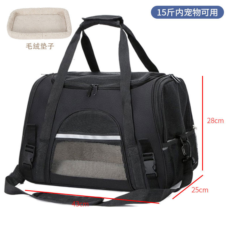 Spot pet bag portable breathable car cat bag hand-held foldable pet box multifunctional dog bag cross-border