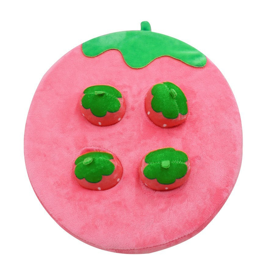 Cross-border spot pull radish plush toy carrot fruit vegetable field puzzle early education doll pet chewing toy