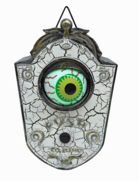 Halloween one-eyed doorbell decoration ghost festival toy bar haunted house horror glow pendant trick door hanging wholesale