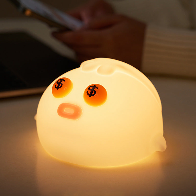 Cross-border cloud silicone night light pat light charging desk lamp baby special night light net celebrity bedside lamp ornaments