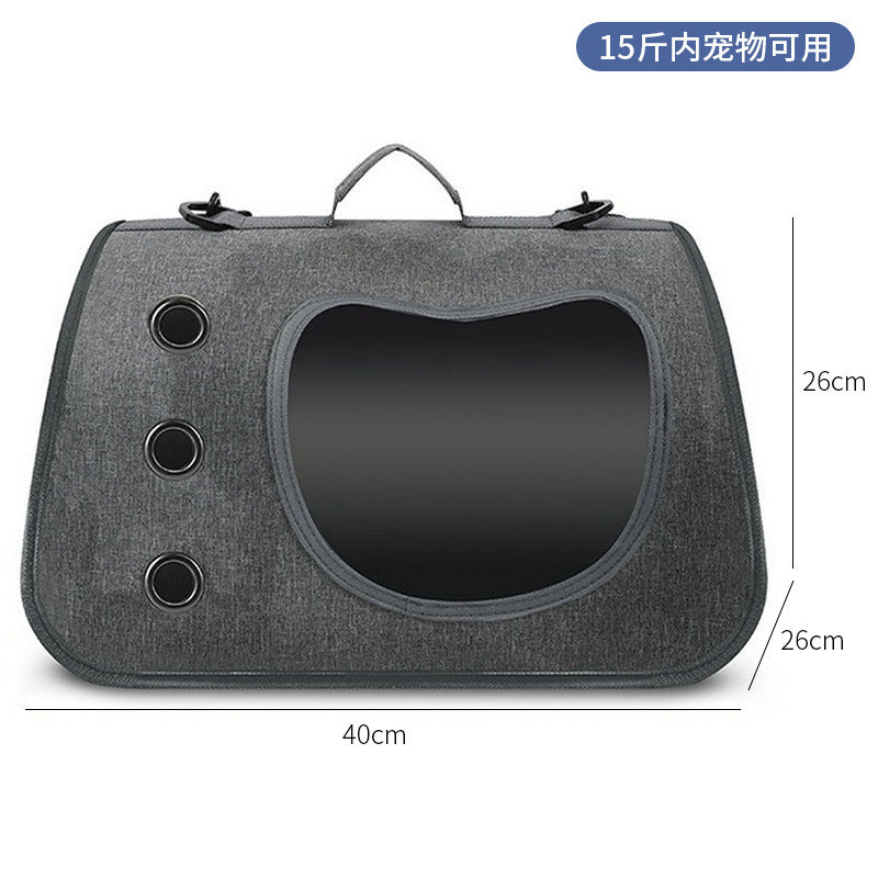 Wholesale cat bag convenient pet folding pet bag cat breathable space capsule single shoulder portable dog backpack
