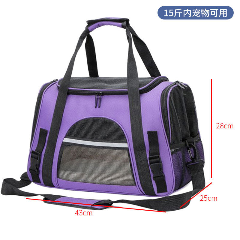 Spot pet bag portable breathable car cat bag hand-held foldable pet box multifunctional dog bag cross-border