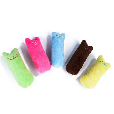 Cat Toys Pet Plush Catnip Toy Expression Thumb Toy With Sound Paper Bite-resistant Teething Cat Toy