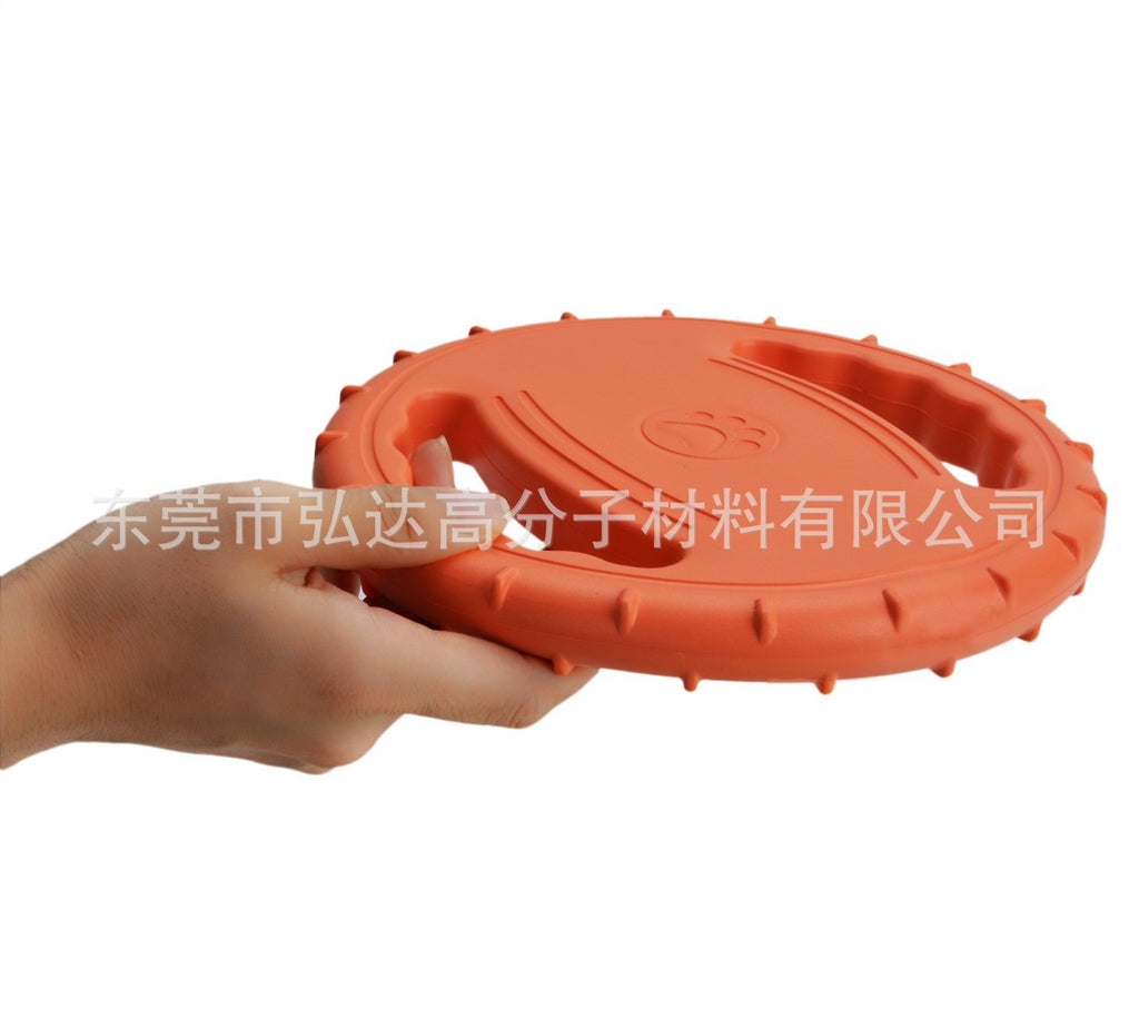 Dog Frisbee EVA handle direction ring foam bite-resistant border animal training special pet outdoor flying saucer toy